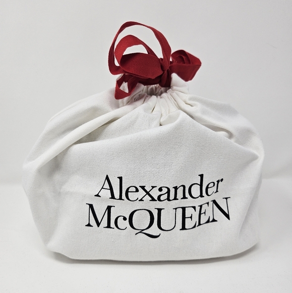 Alexander McQueen Orchid Floral Black Pink Embroidery Jeweled Satchel Silver Bag - Picture 16 of 16